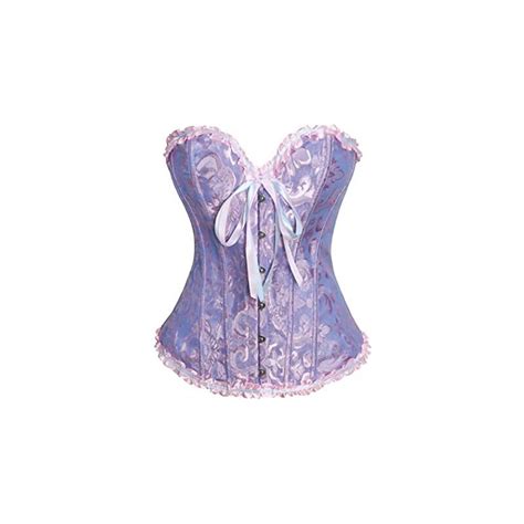 Creaght Corsetto Donna Vintage Pizzo Up Raso Overbust Gotico Corsetti