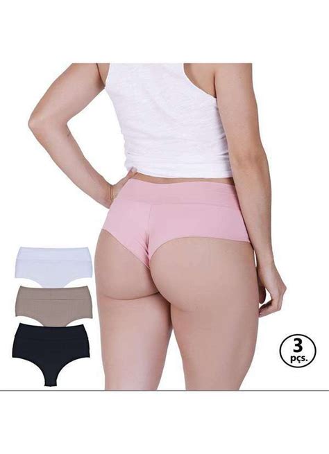 Kit 3 Calcinhas Super Conforto Concept Lingerie Multicores Concept Lingerie