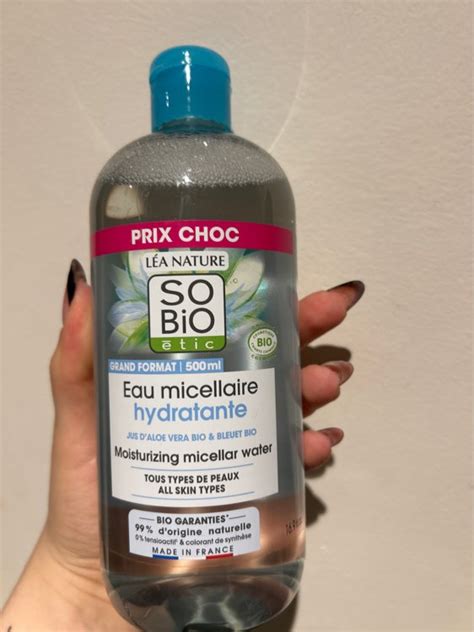 So Bio Étic Eau Micellaire Hydratante Jus d Aloe Vera Bio Bleuet Bio