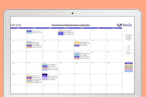 Preventive Maintenance Calendar Template Michael Lewis