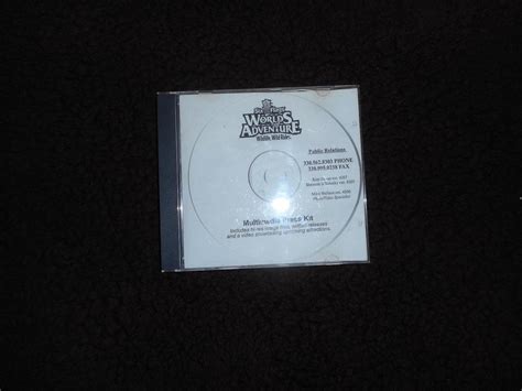 Very Rare Six Flags Worlds Of Adventure Multimedia Press Kit Cd Rom Geauga Lake 1797641896