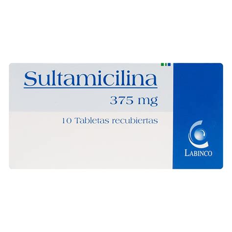 Sultamicilina 375 Mg 10 Tabletas Lb Farmacenter Pharmahome