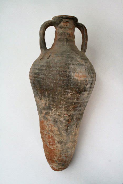 Ancient Roman Terracotta Amphora For Garum Fish Sauce 56 Cm Catawiki