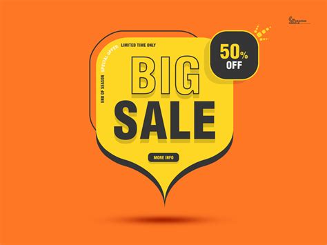 Free Rounded Big Sale Banner PSD - Graphic Google - Tasty Graphic ...