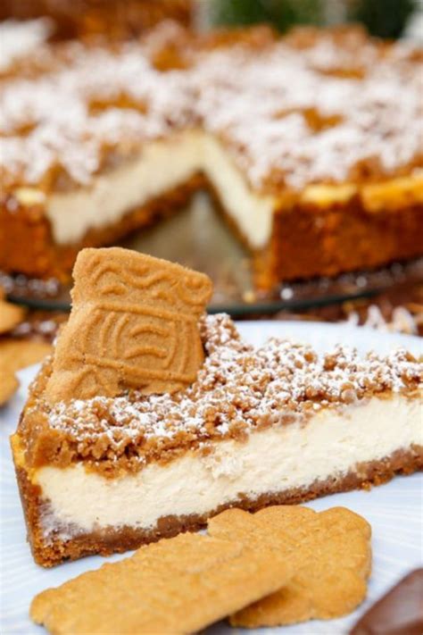 Spekulatius K Sekuchen Mit Keksboden Streuseln Und Frischk Se Rezept