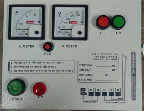 Sheet Metal Submersible Pump Single Phase Control Panel Packaging Type