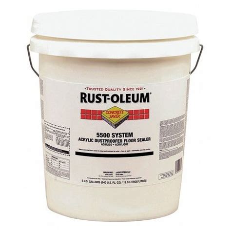 RUST OLEUM 251283 5 Gal Concrete Sealer Clear Gloss Walmart