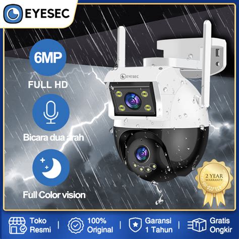 Jual Eyesec Cctv Outdoor Wifi Mp Dual Lens Waterproof Ip Camera