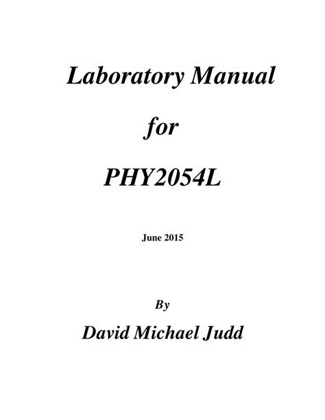 Pdf Laboratory Manual For Phy Lthe Oscilloscope There Are Circuits