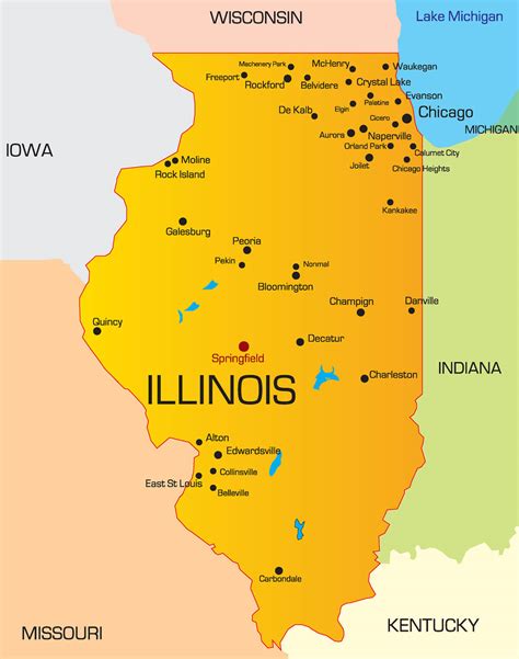 Illinois State Maps USA