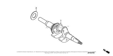 Honda Engines Gc160le Vxa Engine Ita Vin Gcabe 1000001 Parts Diagram For Crankshaft