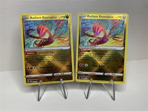 Radiant Eternatus 105 159 Crown Zenith Pokemon Card TCG X2 Values MAVIN