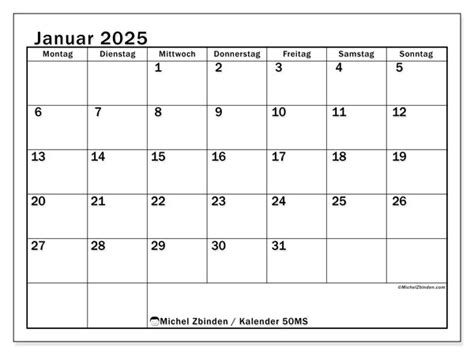 Kalender Januar Michel Zbinden De