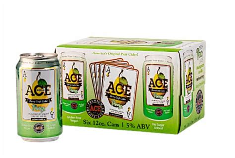 Ace Cider Perry Hard Cider, 6 cans / 12 fl oz - Kroger