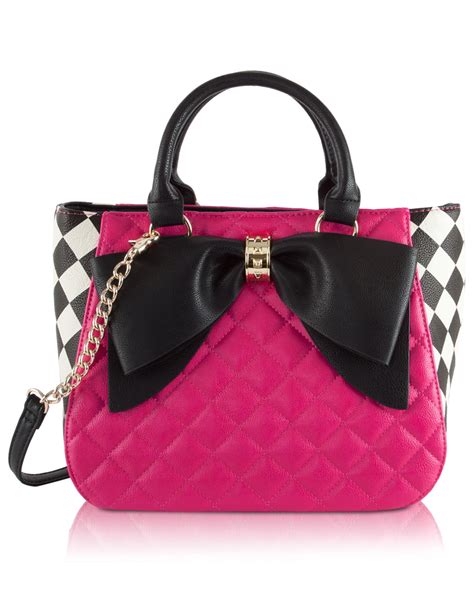 Betsey Johnson Betsey Johnson Quilted Dome Tote With Pouch 2 Piece