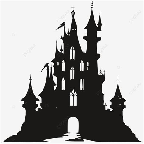 Halloween Castle Silhouette, Art, Background, Beak PNG Transparent ...