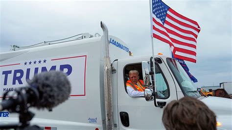 Trump Seen In Garbage Truck In Wisconsin Fox News