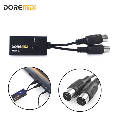 DOREMiDi MIDI To Wireless Bluetooth MIDI Adapter BLE MIDI Cable All ...