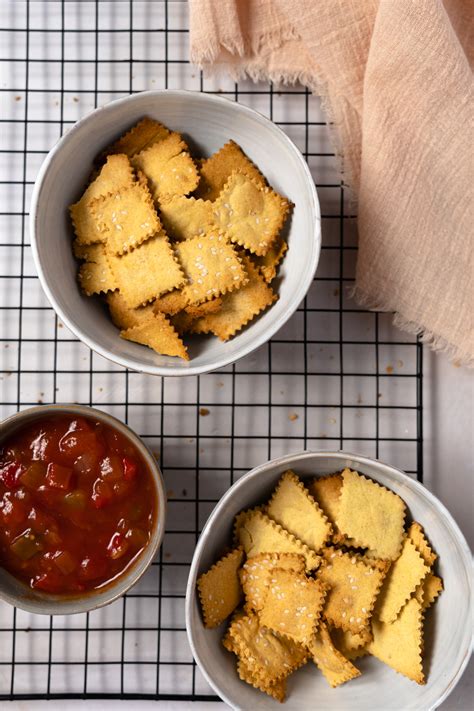 Easy Chickpea Crackers Vegan Gluten Free