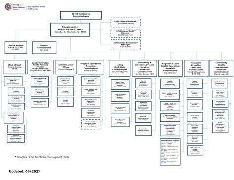 Dshs Organizational Chart Texas Dshs