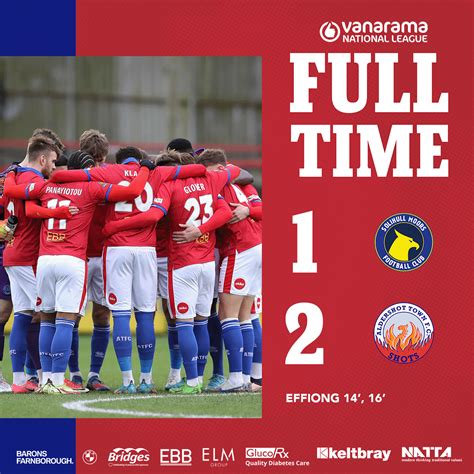 Match Report Solihull 1 2 Shots Aldershot Town Fc