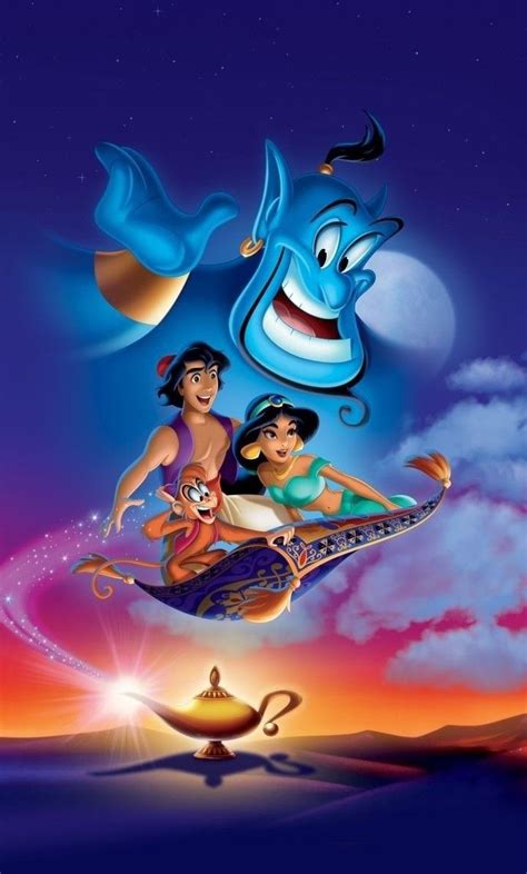 pin  gina  desenhos inesqueciveis aladdin wallpaper disney