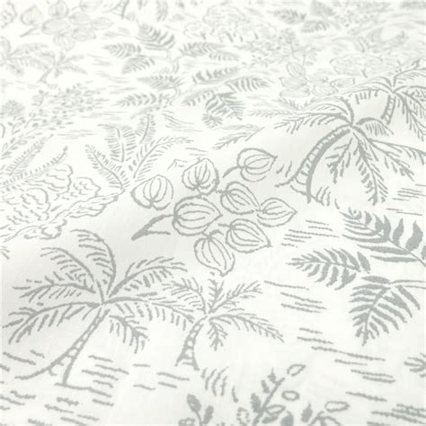 Black And White Plant Print Fabric Wholesale Shirt Fabric Shirting