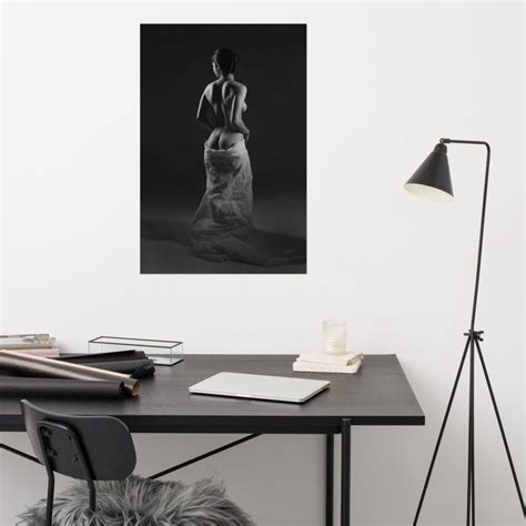 Nude Back Black And White Nude Women Bodyscape Matte Paper Etsy