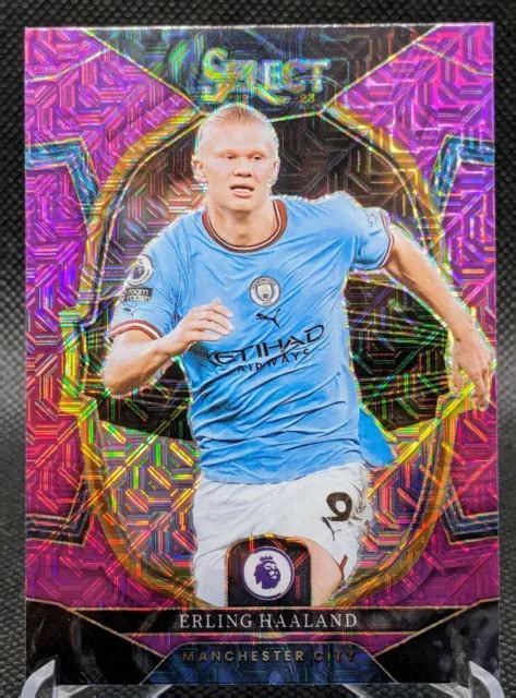 Erling Haaland Panini Select Premier League Soccer Purple