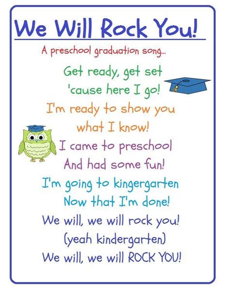 Love 2 Learn Preschool Graduation Kindergarten Graduation Songs