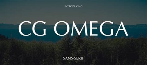 CG Omega Font Download | Free Font.Download