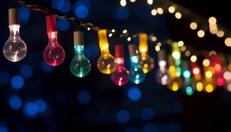 Premium AI Image | A photography of a festive string of colorful New ...