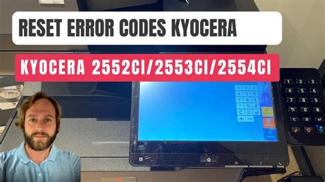 Effacer Code Erreur Kyocera Taskalfa 2552ci 2553ci 2554ci YouTube