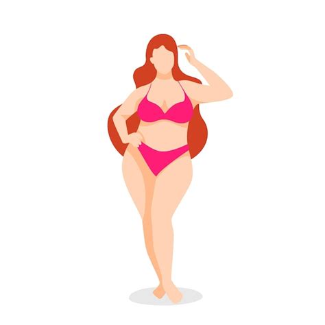 Premium Vector Flat Design Isolated Girl In Bikini