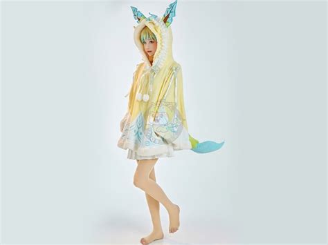 Anime Leafeon Cosplay Cloak Leafeon Cosplay Costume - Etsy