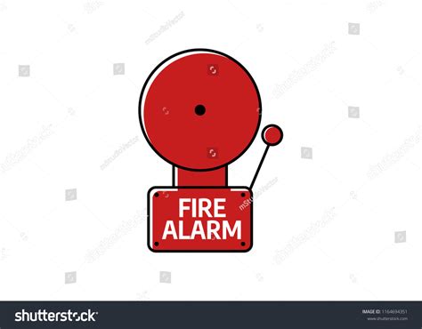 Fire Alarm System Red Alarm Vector Stock Vector (Royalty Free ...