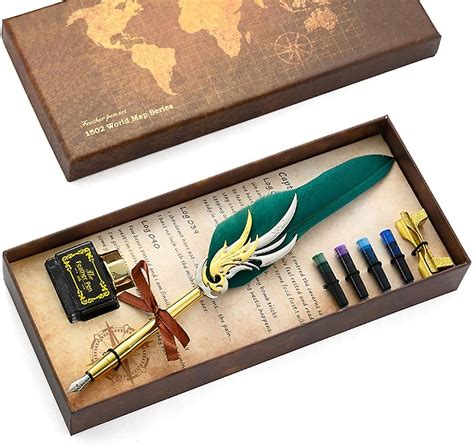 Quill Fountain Pen Set Antique Fountain Pen Ink Kit Vintage Calligraphy