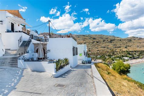 Houses/villas of Lindos Village Rhodes, Greece Stock Photo - Image of ...