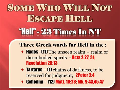 Some Who Will Not Escape Hell Ppt Download