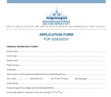 57 Sample Admission Form Templates In Ms Word Day To Day Email