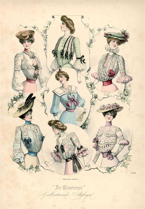 De Gracieuse Verschillende Elegante Blouses August Edwardian