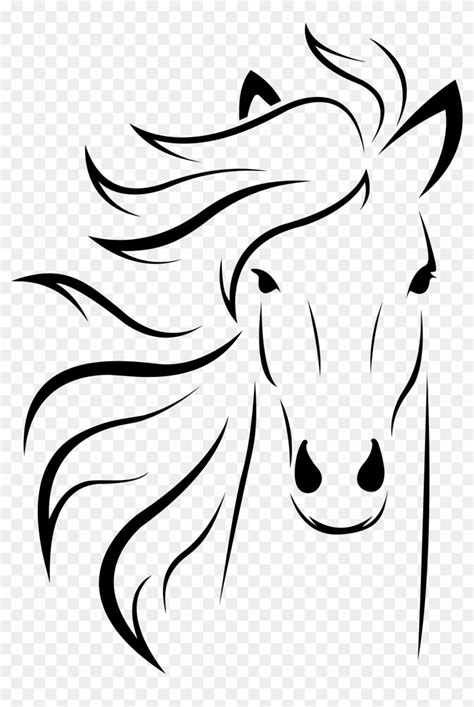 Horse Head Clipart - Horse Head Silhouette - Free Transparent PNG ...