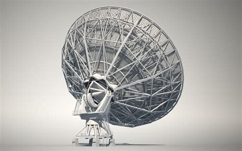 High Detailed Radio Telescope Telescope Radio Graphic Illustration