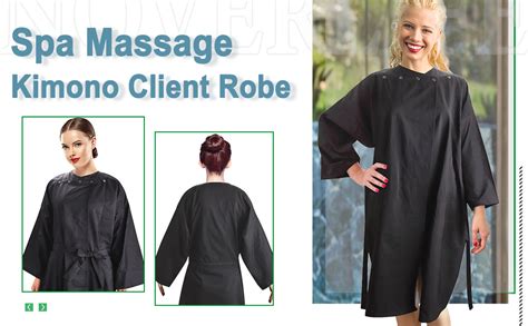 Noverlife Spa Massage Kimono Client Robe Water Chemical Proof Salon