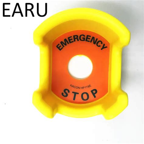 22mm Emergency Stop Push Button Switch Protection Seat Button Cover ...