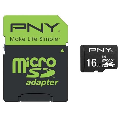 PNY Performance Carte mémoire Micro SDHC 16 Go Classe 10 2015