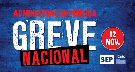 Greve Da Administração Pública A 12 Novembro Sep