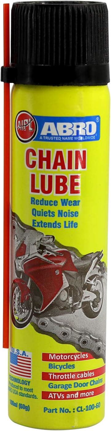 ABRO CL 100 60 ATV Chain Lube Spray Cleaner All Purpose Cable Lubricant