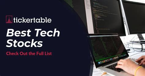 Tech Stocks - 50+ Companies to Look Out For