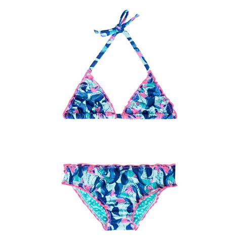 Bikini Premium para Niña de Hojitas